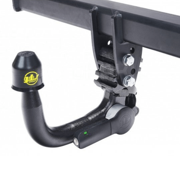 Attelage GDW T60 noir démontable avec fixation robuste pour voiture.